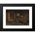 thumbnail image 2 of Olaf Isaachsen 24x18 Black Modern Framed Museum Art Print Titled - Interior from Setesdal (1866), 2 of 5