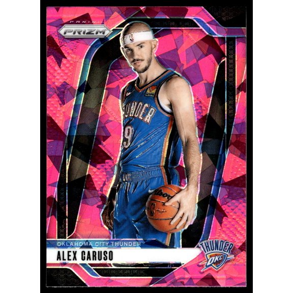 2024-25 Panini Prizm Prizms Pink Ice #83 Alex Caruso Oklahoma City Thunder Basketball Card Oklahoma City Thunder NBA BASKETBALL Trading Card