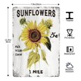 thumbnail image 3 of AEFER Retro Sunflower Metal Tin Sign Wall Decor Vintage Sunflower Tin Sign for Home Living Room Kitchen Outdoor Decor Gifts 12x12inch(30x30cm), 3 of 5