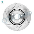 thumbnail image 3 of Set of 12 Front 321mm-Rear 315mm Drilled Slotted Brake Disc Rotors-Ceramic Brake Pad Kit For 2014-2016 Buick Regal, 3 of 10