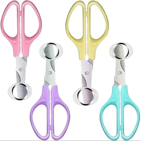 

4 Colors Stainless Steel Egg Cutter Scissors Kitchen Egg Shears Tool Pigeon Quail Egg Scissors Egg Clipper Shell Cutters Separator