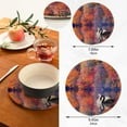 thumbnail image 6 of SKYSONIC Autumn Forest Swan Pot Holders Trivets, 2 Pcs Heat Resistant Trivets,Fall Animals Cotton Thread Weave Mats for Hot Pads Pans Pot Bowl Teapot for Kitchen Decor, 6 of 7