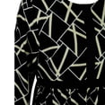 thumbnail image 4 of Hijaz Black and Gold Women's Modest Modern Abaya Maxi Party Dress-XXL, 4 of 5