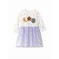 thumbnail image 2 of Emy Dola Little Girl Long Sleeve Tutu Dress Cotton Casual Applique Tulle Dresses Tollder Kids A-line Christams Party Dress, 2 of 8