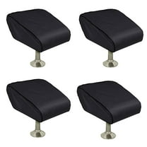 4X Boat Folding Seat Cover Waterproof Heavy-Duty Trailerable Fishing Chair Cover Protection ,Black