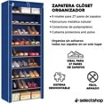 thumbnail image 2 of Zapatera De 9 Niveles Closet Plegable para Calzado Y Prendas De Vestir Estante Organizador Ajustable Armario Multiusos Mueble Rack Apilable Recamara, 2 of 7