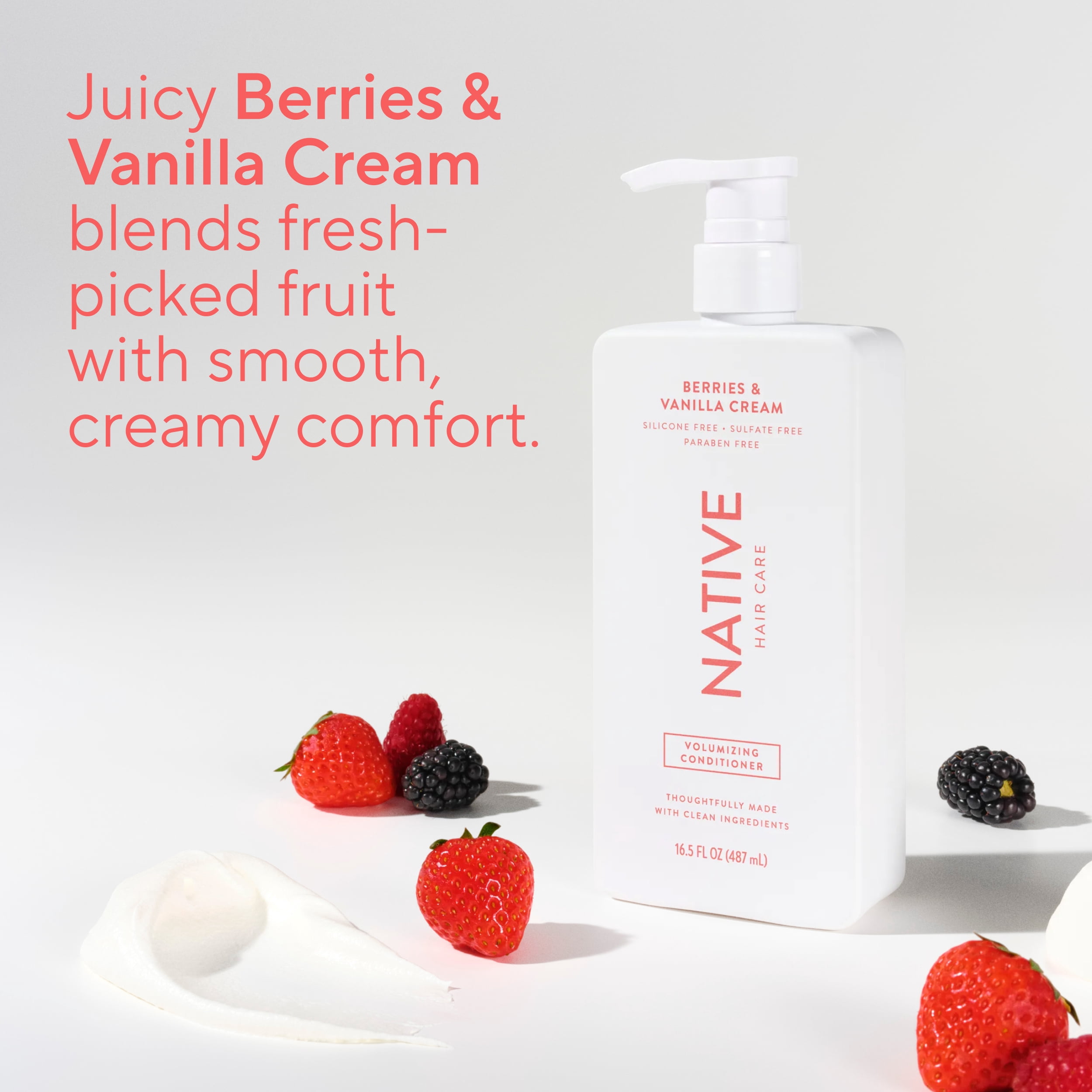 (6 pack) Native Volumizing Conditioner Berries and Vanilla Cream 16.5 fl oz
