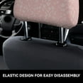 thumbnail image 6 of Headrest Covers for Cars Accessories Interior for Women Men 2Pcs - Simple White Lines Rabbit Flower Head Rest Cover for Car Decorations, Car Headrest Cover for Car Decor Interior, 6 of 8