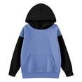 thumbnail image 6 of Vividxx Hoodies For Girls Oversized Long Sleeve Hooded Sweatshirt Kids Casual Color Block Pullovers Tops With Pocket Comfortable 4-5 Years, 6 of 7