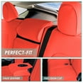 thumbnail image 3 of For 2020-2024 Tesla Model Y FH Group Faux Leather Custom Fit Car Seat Covers Rear Seat - Solid Red, 3 of 4