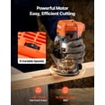 thumbnail image 2 of VEVOR Wood Router, 1 HP 710W, Variable Speed Palm Router Tool with Soft Start, Compact Wood Edge Trimmer with Fixed Base & 1/4-Inch Collet, Dust Hood, 2 of 9