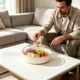 thumbnail image 5 of Clear Candy Bowl with Secure Lid, Large Transparent Fruit Serving Bowl, Food Grade Storage Container for Snacks, Cookie, Coffee Table Home Decor, 5 of 6