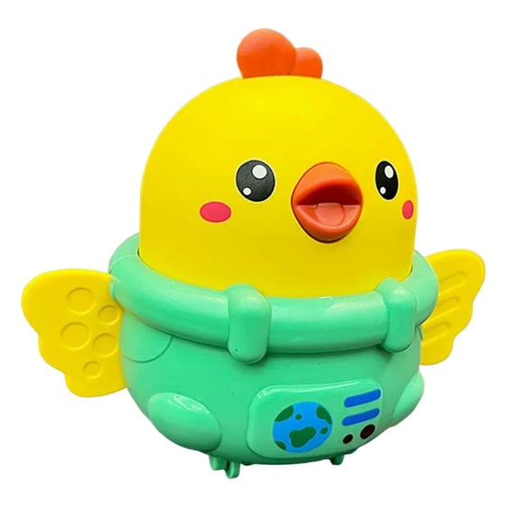 Cartoon Press Inertia Toys Space Pressing Educational Toys Chick Toys Children Sliding Cute for Boys for Children green