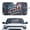 American Flag, variant on Uourmeti Fire Tiger & Ice Wolf Duel Car Windshield Sun Shade - Foldable UV & Heat Blocker - Stylish Auto Interior Accessory for SUV, Sedan & Truck