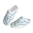 thumbnail image 2 of Lsque Hand Drawn Turtle Pattern Womens Comfort Cotton on Scuff With Memory Foam and Anti-skid Sole Slipper-42/43, 2 of 7