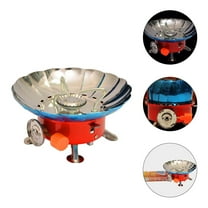 Pretyzoom Portable Windproof Camping Gas Stove Metal Burner for Outdoor Picnic Cooking