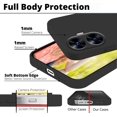 thumbnail image 5 of Compatible with Realme C55 Case for Women Men, Ultra Slim Realme C55 Phone Case Silicone Liquid Soft Shockproof Anti-Scratch Protective Cases (Black), 5 of 14
