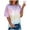 Pink, variant on Women Summer Plus Size T-Shirt, Short Sleeve Crew Neck Casual Loose T-Shirt Top, Gifts for Women
