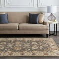 thumbnail image 3 of Mark&Day Wool Rugs, 4ft Round Paris Traditional Khaki Area Rug, Brown White Beige Carpet for Living Room, Bedroom or Kitchen (4' Round), 3 of 6