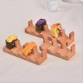 thumbnail image 4 of Wood Sushi Tacos Holder Taco Stand Serving Rack Divider Taco Rack Tray Plates for Home Restaurant Dining E, 4 of 7