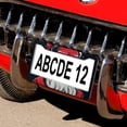 thumbnail image 5 of 2 Pack Cool Santa License Plate Frames Christmas License Plate Frames Cover Holders Metal 2 Holes for Girl Women Men Vehicles, 5 of 6