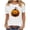 A27 White, variant on Womens Jack-o'-lantern Face Halloween T-Shirt Funny Pumpkin Graphic Print Crew Neck Short Sleeve Soft Cotton Casual holiday Outfit