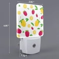 thumbnail image 2 of Naloa Strawberry and Lemon Night Lights Plug into Wall, Dusk to Dawn Sensor Warm White Led Night Light 0.5W, Nightlight suit for Adults, Bedroom, Bathroom, Hallway, Kitchen, 2 of 5