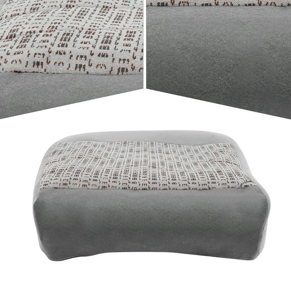 1999-2000 Ford F250 F350 F450 F550 XLT Driver Bottom-Back Seat Cover, Grey Flannelette, Compatible with Heated and Power Seats