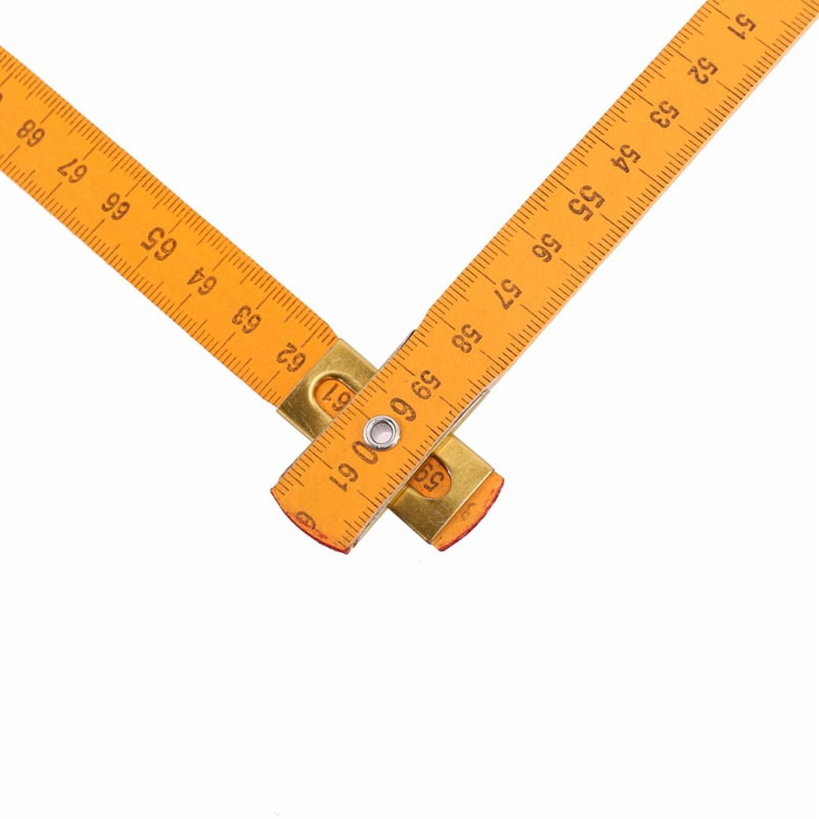 10X Portable Carpenter Wooden Folding Ruler 100cm/39inch