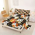 thumbnail image 2 of Manfei Floral Cat Bed Sheets, Daisy Pet Full Size Sheets, Multicolor, 4-Piece, 1 Flat Sheet, 1 Fitted Sheet and 2 Pillowcases, 2 of 6