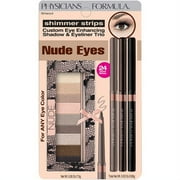 Physicians Formula Shimmer Strips Custom Eye Enhancing Shadow & Liner Trio, Nude Eyes