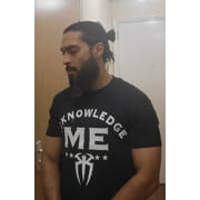 Roman Reigns Acknowledge Me Mens Black T-shirt XL