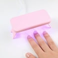 thumbnail image 4 of dianhelloya UV Nail Lamp Portable Mini USB Compact Foldable Easy to Use LED Light Therapy Machine Nail Polish Dryer for Travel Pink, 4 of 7