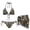 Camouflage, variant on Women’s Flame Cow Print Bikini Sets Two Piece Triangle Halter Swimsuit Set with Short Chiffon Beach Coverup Skirt Women’s Summer Fashion Trend Beachwear