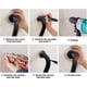 thumbnail image 4 of Barra de apoyo para baño Barra de apoyo para ducha de acero inoxidable Barra de seguridad para inodoro para ancianos, discapacitados, niños, embarazadas, negro TUNC Sencillez, 4 of 5