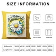 thumbnail image 5 of GOSMITH  Hello Spring Lumbar Decorative Rectangle Pillow Cover, Daisy Flower Yellow Porch Patio Outdoor Pillowcase, Floral Butterfly Seasonal Sofa Couch Cushion Case Home Decor, 5 of 5