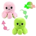 thumbnail image 1 of Pulpo gigante reversible de 40 cm. Juguete de peluche reversible. Pulpo feliz y triste. ¡Muestra tu estado de ánimo sin decir una palabra! Rojo, amarillo y verde, 1 of 5