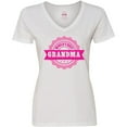 thumbnail image 3 of Inktastic Grandparents Day Worlds Best Grandma Women's V-Neck T-Shirt, 3 of 5