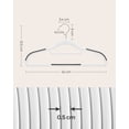 thumbnail image 4 of SONGMICS Paquete de 50 Perchas, Blanco y Gris Oscuro, 4 of 5