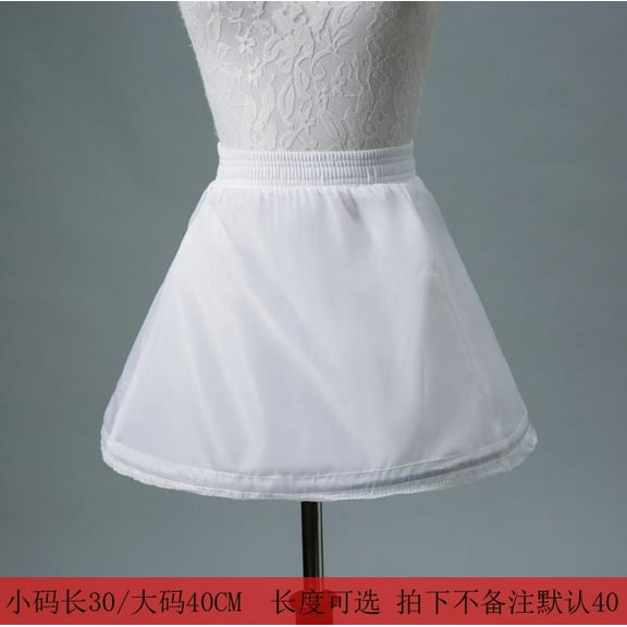 BERTDOMD Short Hoop Skirt Petticoat For Wedding Dress Lolita Style Elastic Waist Under Skirt For Medieval Dresses And Bridal Accessories