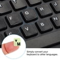 thumbnail image 4 of Uxcell Russian Keyboard Stickers Glow in the Dark Luminous Keyboard Replacement Cover, Black Lettering 2pcs, 4 of 6
