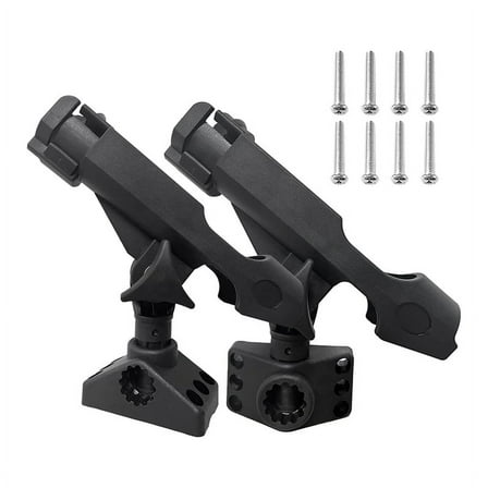 2 Pack Fishing Rod Holders for Boat Adjustable Kayak Rod Holder Side Deck Mount Rod Holder Boat Fishing Pole Holder