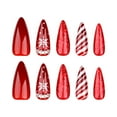 thumbnail image 6 of Nail Accessories Christmas Candy Stripes Snowflake Manicure Sequins for Festive Decoration and Designs 30PCS, 6 of 6