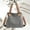 Gray#94, variant on Cadorn Canvas Tote Bag Fashion Casual Lightweight Shoulder Bag for Women, Solid Color Large Capacity Versatile for Everyday Commute Shopping Travel Grocery