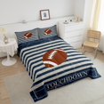 thumbnail image 4 of Erosebridal American Football Comforter Sets Toddler Size, Retro Rugby Comforters & Duvets, Sports Player Decor, Reversible 2pcs, 4 of 7