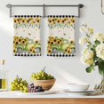 thumbnail image 3 of Sunflowers Kitchen Towels Set of 3, Spring Farmhouse Vintage Truck Leaf Black Plaid Absorbent Dish Towels for Kitchen, Microfiber Hand Towel, Quick Drying Tea Towel for Cleaning Decorative Dishcloths, 3 of 7