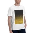 thumbnail image 2 of Bingfone Gold Glitter Gradient Men'S Loose Fit Short-Sleeve Pocket T-Shirt, 2 of 7