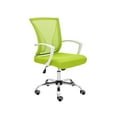 thumbnail image 1 of Modern Home Zuna Ergonomic Mesh Mid Back Office Chair, White & Lime, 1 of 10