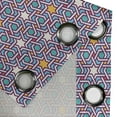 thumbnail image 4 of Ambesonne Orient Grommet Curtain, Geometric Stars Lines, 50" x 72", Multicolor, 4 of 6