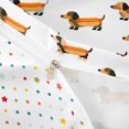 thumbnail image 4 of Homewish Hot Dog Dachshund Bedding,Cute Cartoon Puppy Duvet Cover Full,White,Polkadot Reversible,3pcs,1 Duvet Cover and 2 Pillowcases, 4 of 6